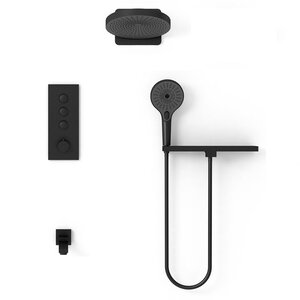 Изображение товара Душевая система Vincea Inspire VSFW-433TI1RMB, термостатическая, на 3 потребителя, цвет черный матовый