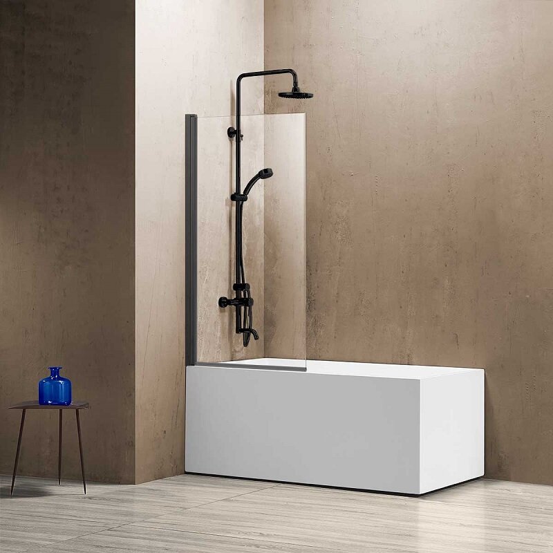 Изображение товара Душевая шторка Vincea VSB 80 см, распашная, прозрачное стекло, цвет gunmetal