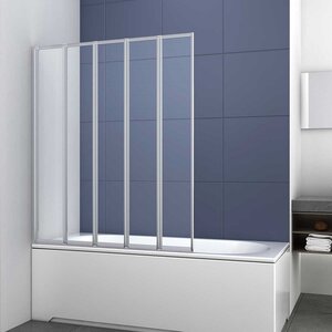 Изображение товара Шторка для ванны Vincea VSB 120 см, стекло прозрачное, профиль хром, VSB-32120CL