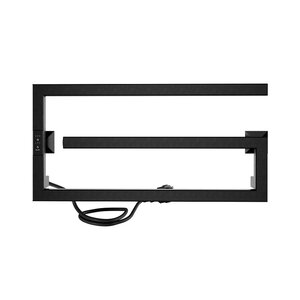 Изображение товара Полотенцесушитель электрический Indigo Sigma, ширина 60 см, высота 30 см, диммер слева, с таймером, цвет черный муар, DGSIG30-60BRLt