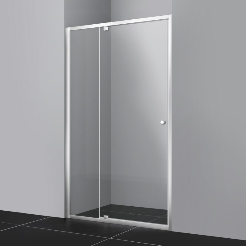 Изображение товара Душевая дверь WasserKRAFT Aula 11P 120 см хром стекло прозрачное немецкое качество
