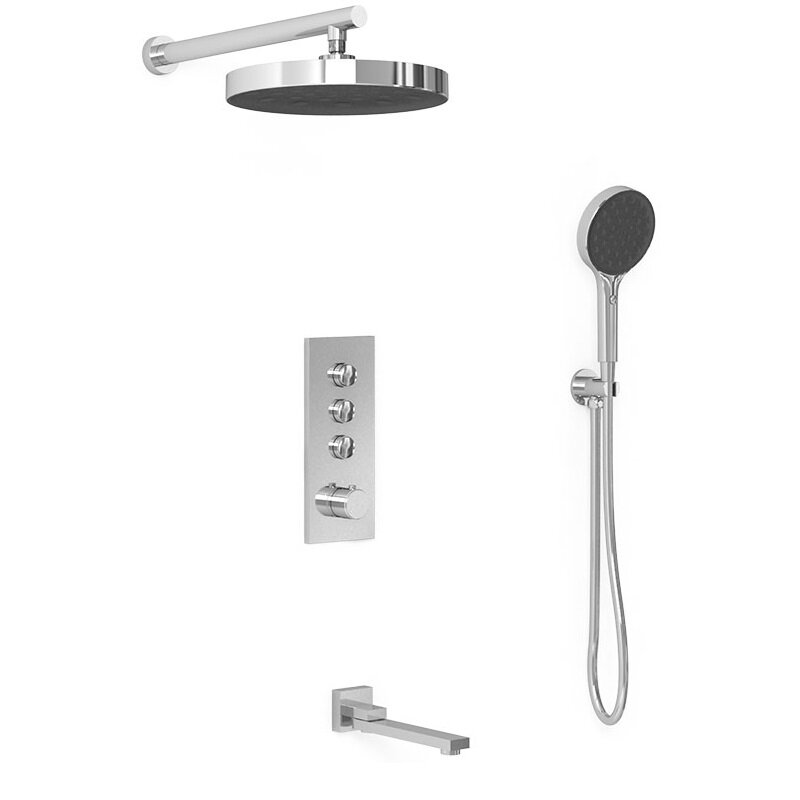 Изображение товара Душевая система Vincea Inspire VSFW-433TI2CH термостатическая 3 потребителя хром