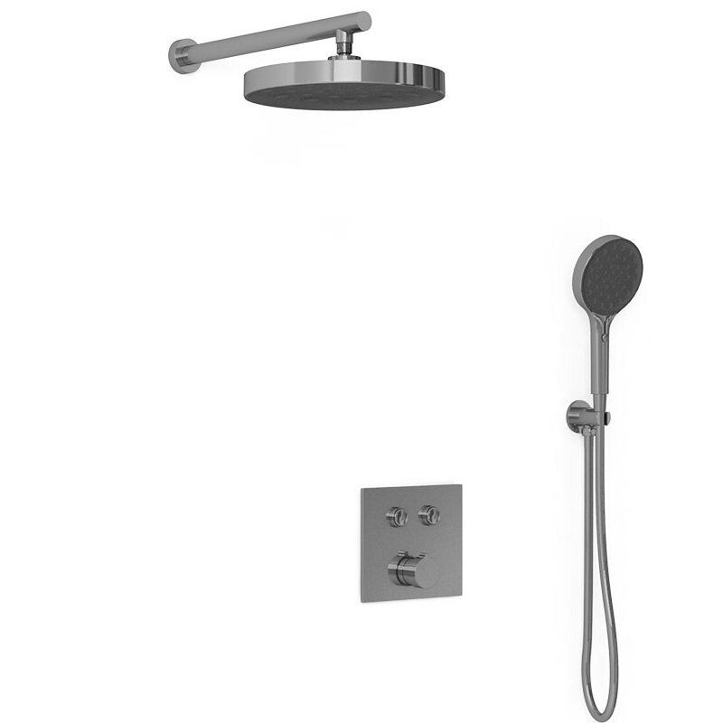 Изображение товара Душевая система Vincea Inspire VSFW-4I212GM, воронёная сталь, gunmetal Изображение товара Душевая система Vincea Inspire VSFW-4I212GM, воронёная сталь, gunmetal