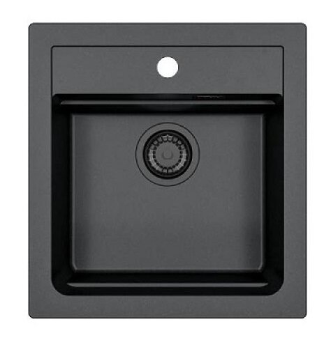 Изображение товара Мойка кухонная Alveus Atrox 1148161 Granital 20 Carbon 47 см черный матовый