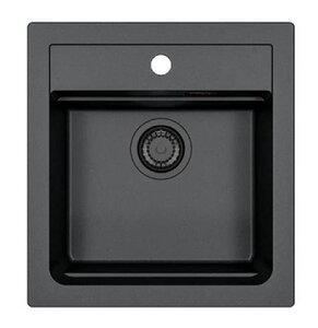 Изображение товара Мойка кухонная Alveus Atrox 1148161 Granital 20 Carbon 47 см черный матовый