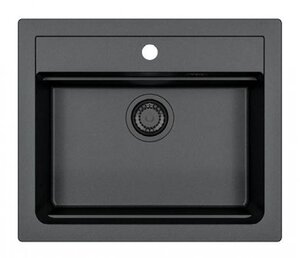 Изображение товара Мойка кухонная Alveus Atrox 1148162 Granital 30 Carbon черный матовый 59 см