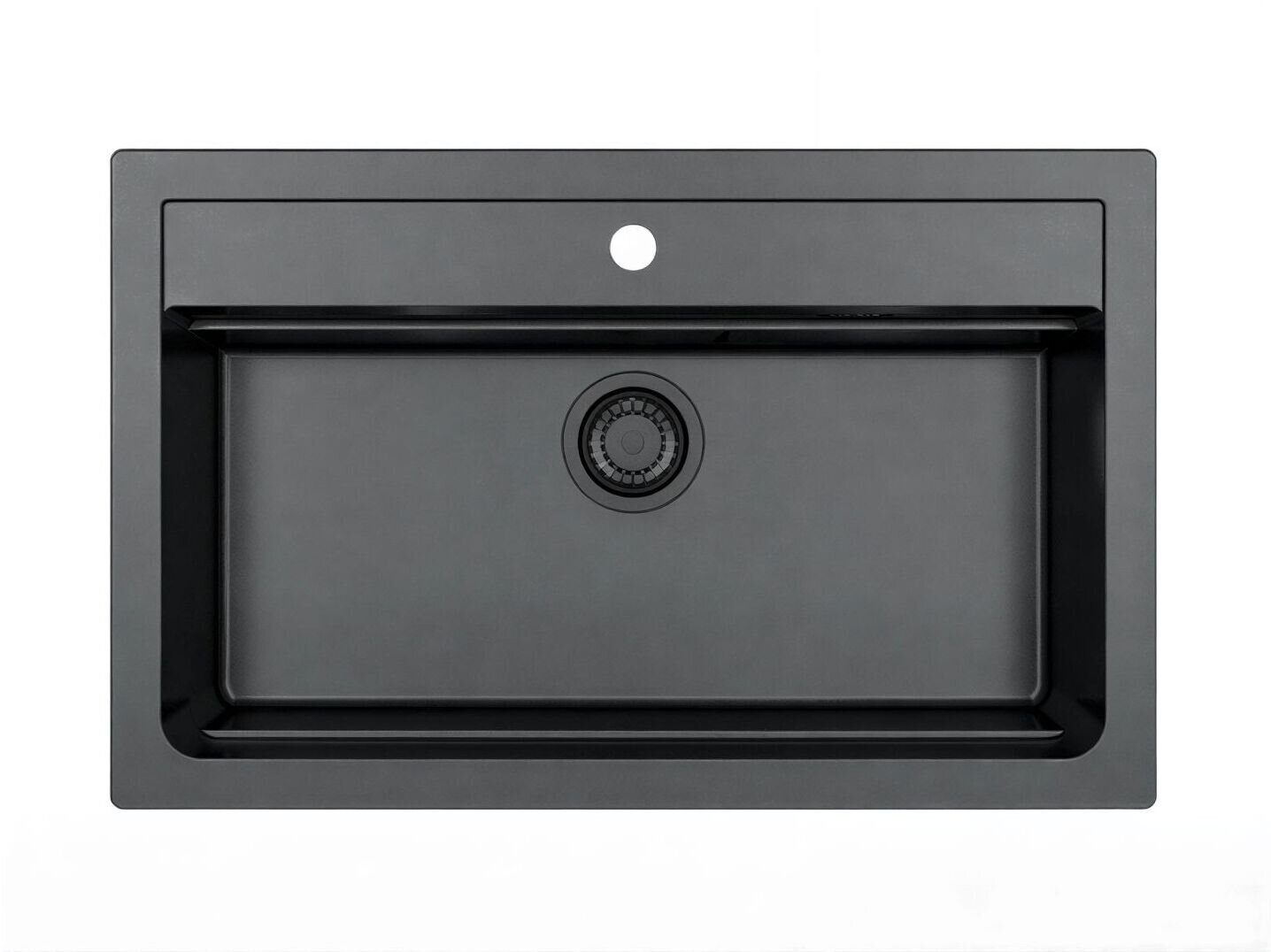 Изображение товара Мойка кухонная Alveus Atrox 1148163 Granital 40 Carbon, 79 см, черный матовый