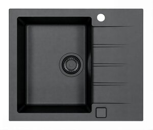 Изображение товара Мойка кухонная Alveus Cadit 1148158 Granital 10 Carbon, 59 см, черный матовый