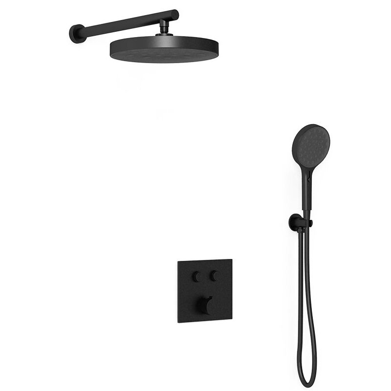 Изображение товара Душевая система Vincea Inspire VSFW-4I212MB черный матовый встроенная душевая система