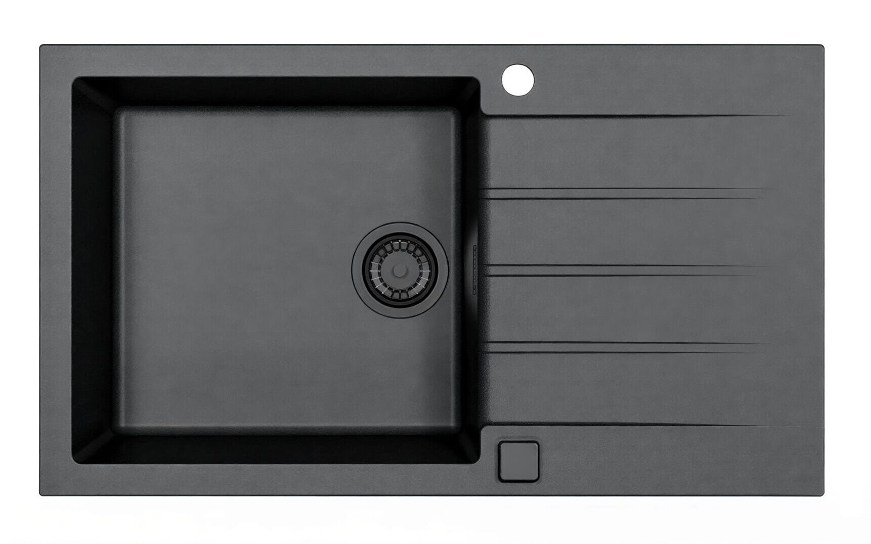 Изображение товара Мойка кухонная Alveus Cadit 1148160 Granital 40 Carbon, 86 см, черный матовый