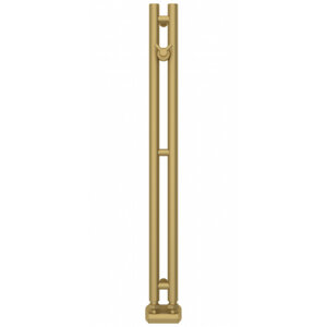 Изображение товара Полотенцесушитель водяной Сунержа Нюанс EU50+, высота 84 см, ширина 5 см, нижнее подключение, цвет матовое золото, 032-0212-0840