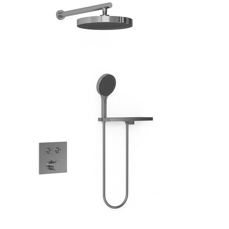 Изображение товара Душевая система Vincea Inspire VSFW-4I212RGM, воронёная сталь, gunmetal Изображение товара Душевая система Vincea Inspire VSFW-4I212RGM, воронёная сталь, gunmetal