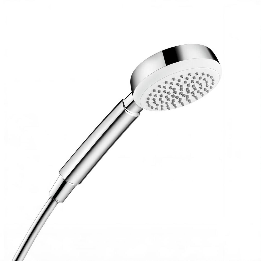Изображение товара Ручной душ Hansgrohe Crometta 100 1jet 26825400, белый/хром Изображение товара Ручной душ Hansgrohe Crometta 100 1jet 26825400, белый/хром