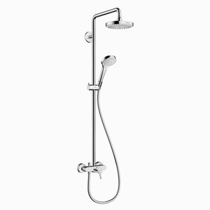 Изображение товара Душевая система Hansgrohe Croma Select S 27255400 Showerpipe 180 2jet, белый/хром