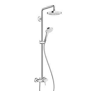Изображение товара Душевая система Hansgrohe Croma Select E 27258400 Showerpipe, белый/хром