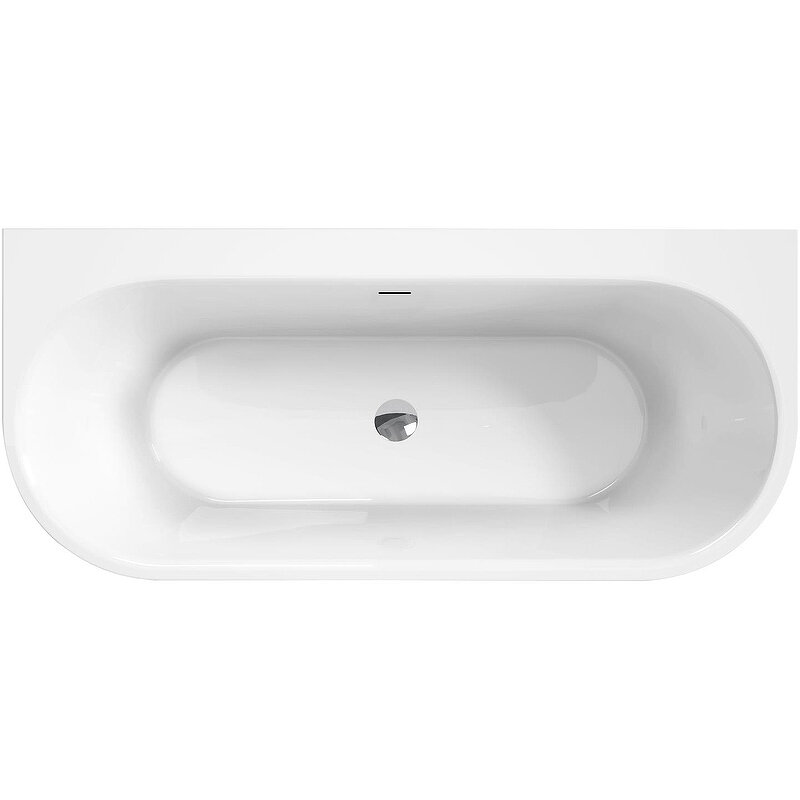 Изображение товара Акриловая ванна BelBagno 170x75 см овальная белая без гидромассажа