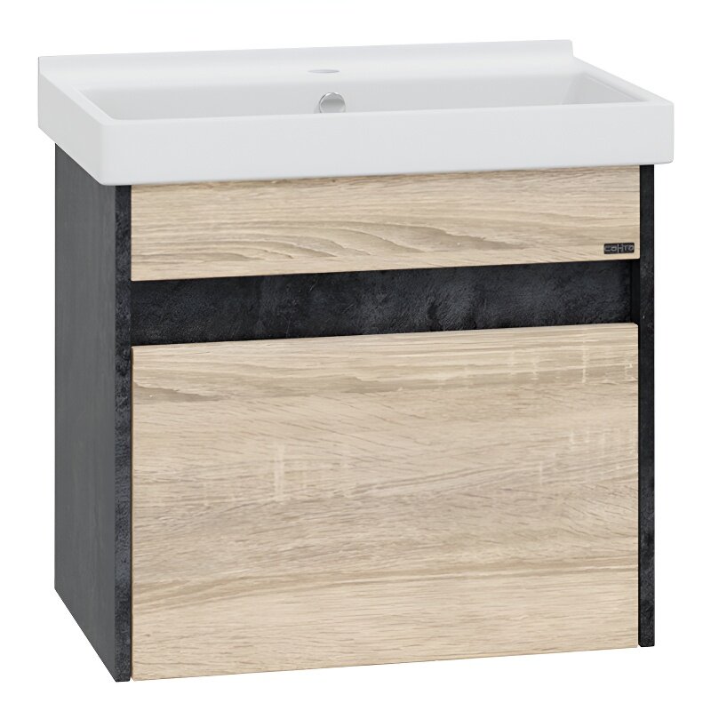 Изображение товара Тумба под раковину Санта Мира 60 янтарная подвесная с ящиком