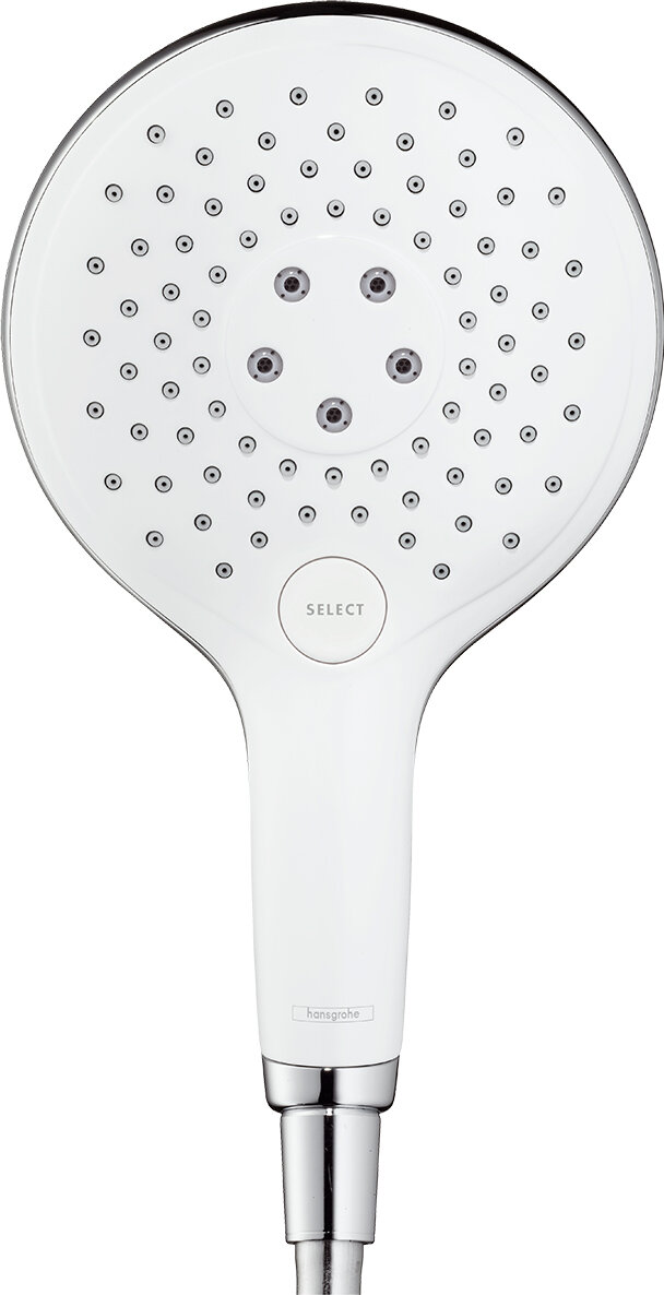 Изображение товара Ручной душ Hansgrohe 28587400 Raindance Select S 150 Air 3, белый/хром