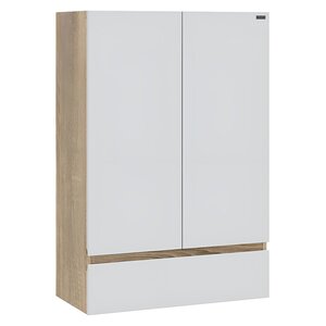 Изображение товара Шкаф подвесной СаНта Марс 700413, 60 см, цвет белый/янтарное дерево