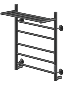 Изображение товара Электрический полотенцесушитель Ника Way-2 50x60 см черный матовый с полкой и таймером