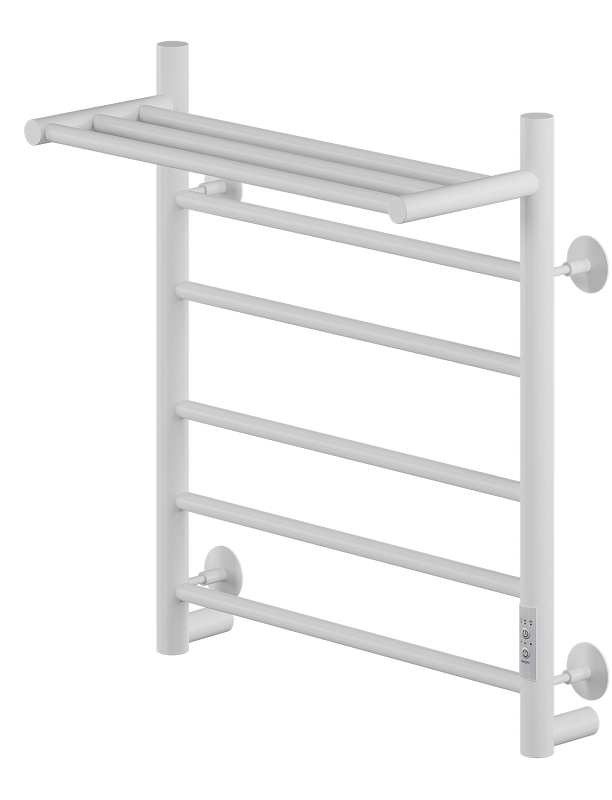 Изображение товара Электрический полотенцесушитель Ника Way-2, ширина 50 см, высота 60 см, диммер справа, с полкой, белый матовый, WAY-2 60/50 с/п бел U