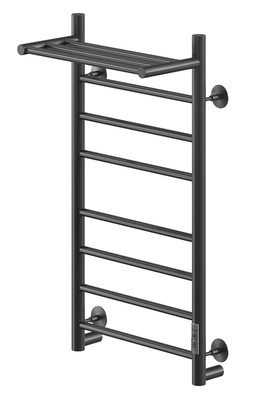 Изображение товара Электрический полотенцесушитель Ника WAY-2 80/40 с полкой черный матовый