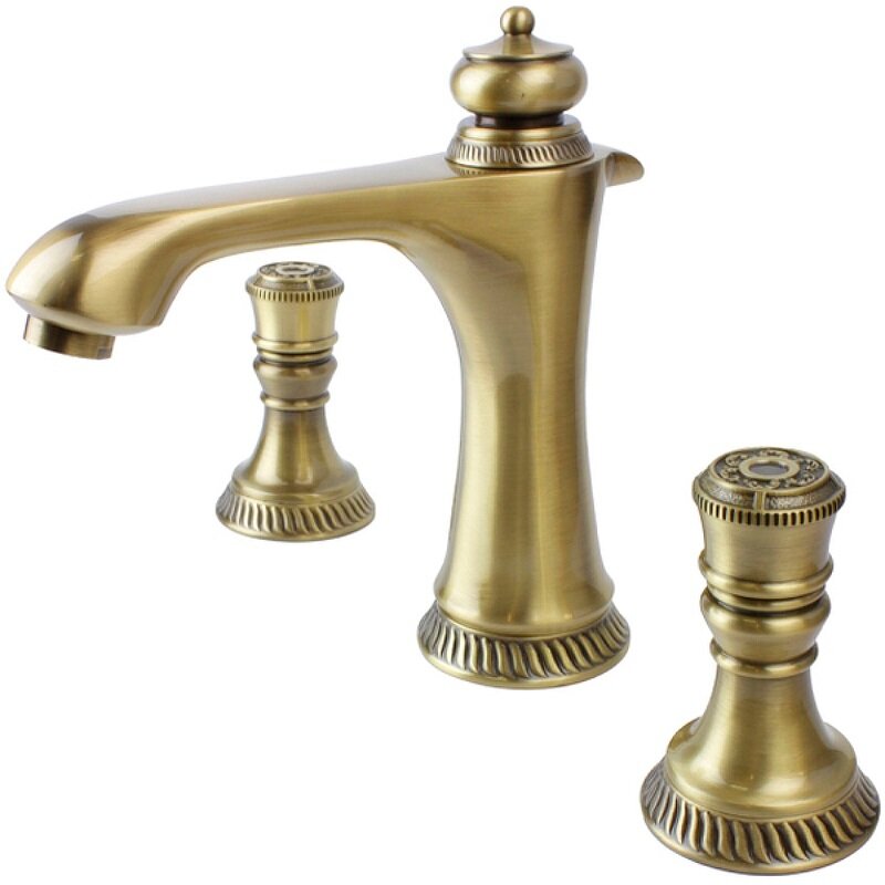 Изображение товара Стильный смеситель для раковины Bronze de Luxe Royal 21383 бронза, керамическая кран-букса