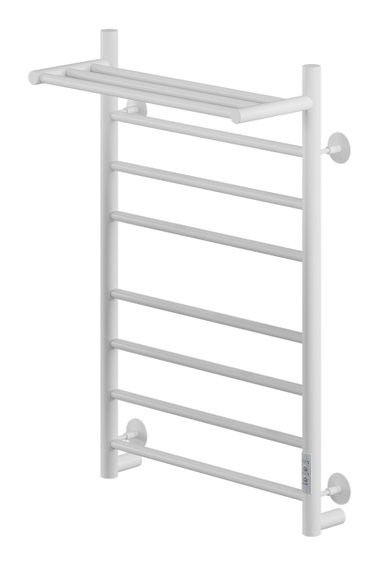 Изображение товара Электрический полотенцесушитель Ника Way-2 80x50 с полкой белый матовый
