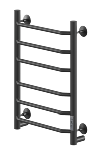 Изображение товара Электрический полотенцесушитель Ника Way-3 60x40 см с таймером и 6 перекладинами черный мат