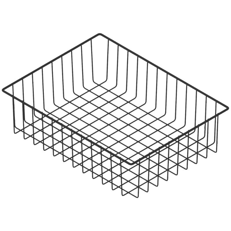 Изображение товара Корзина для хранения Diwo Смоленск П16187 черный муар, сталь, 33x25x9 см