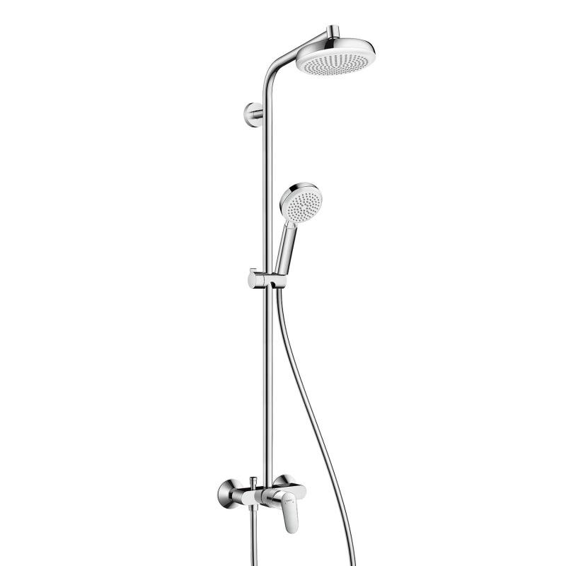Изображение товара Душевая система Hansgrohe Crometta 27266400 160 1jet для душа, белый/хром