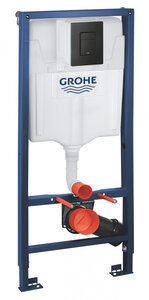 Изображение товара Инсталляция для унитаза 3 в 1 Grohe Solido 39939000 черный матовый 50х16.5х113 см