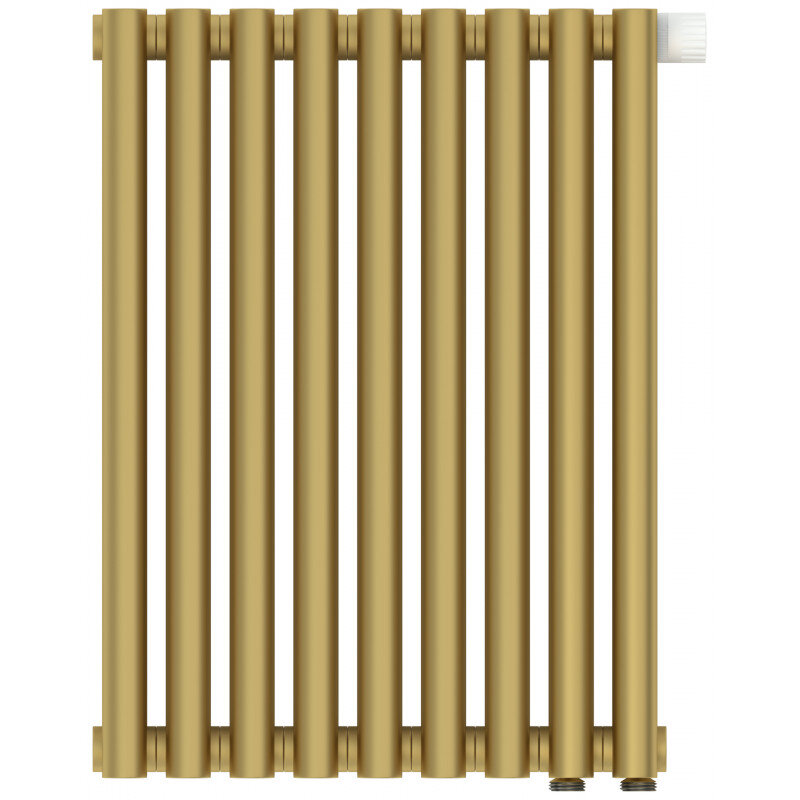 Изображение товара Радиатор отопления Сунержа Эстет-00 EU50, 9 секций, нижнее подключение, цвет матовое золото, 032-0322-5009