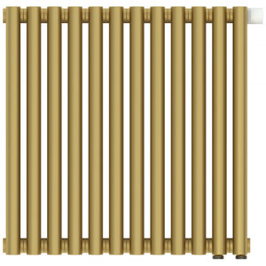Изображение товара Радиатор отопления Сунержа Эстет-00 EU50, 12 секций, нижнее подключение, цвет матовое золото, 032-0322-5012