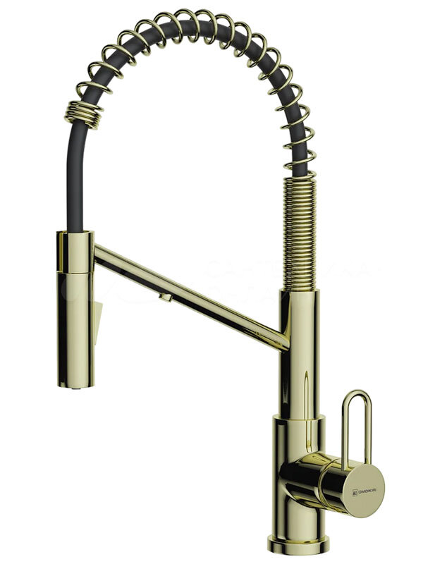 Изображение товара Смеситель для кухонной мойки Omoikiri Mikawa 2 Plus SB-LG, цвет светлое золото, 4994453