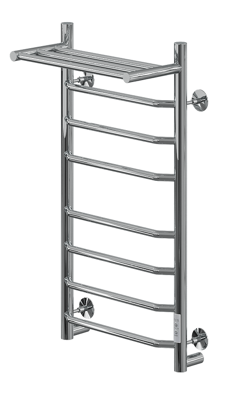 Изображение товара Электрический полотенцесушитель Ника Way-3 80х40 с полкой, хром, таймер