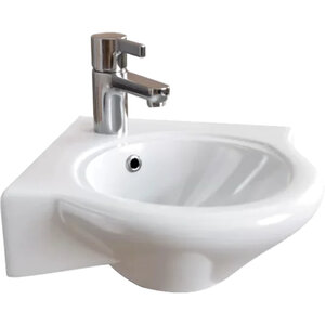 Изображение товара Раковина Diwo Псков 0100 50 см фаянс белая с отверстиями для смесителя