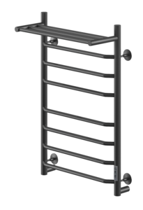 Изображение товара Электрический полотенцесушитель Ника Way-3 80x50 с полкой черный матовый