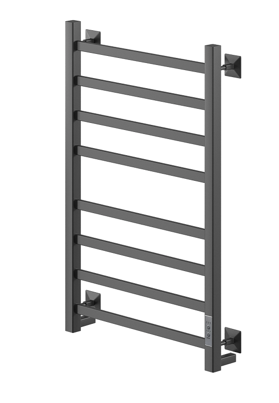 Изображение товара Электрический полотенцесушитель Ника Step-1 80x50 см черный матовый с таймером