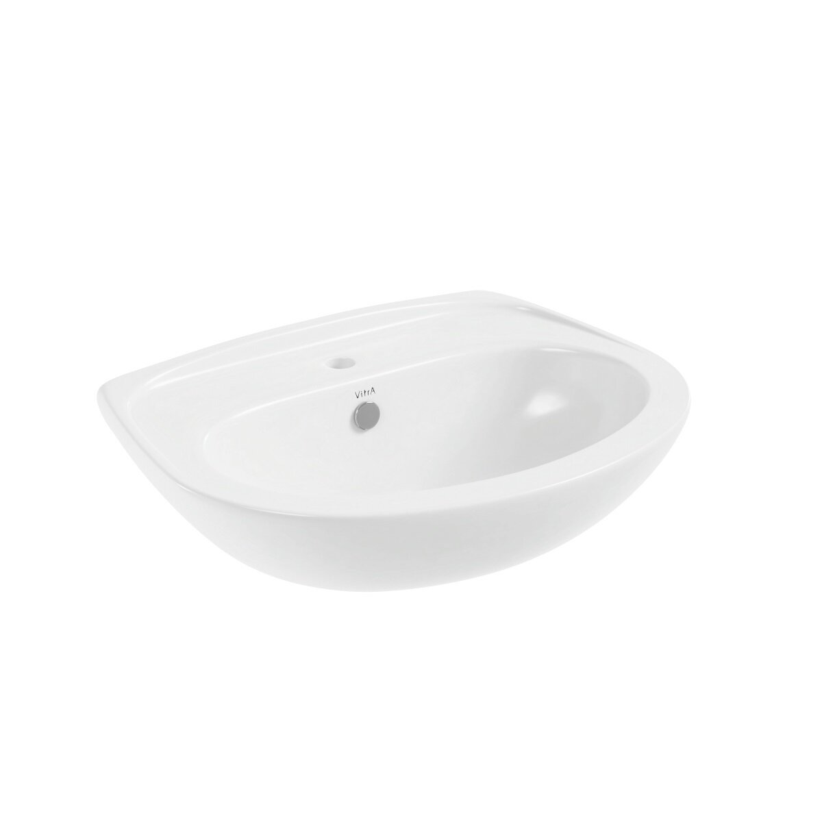 Изображение товара Раковина VitrA Normus 9600B003-7650 с пьедесталом, белый Изображение товара Раковина VitrA Normus 9600B003-7650 с пьедесталом, белый