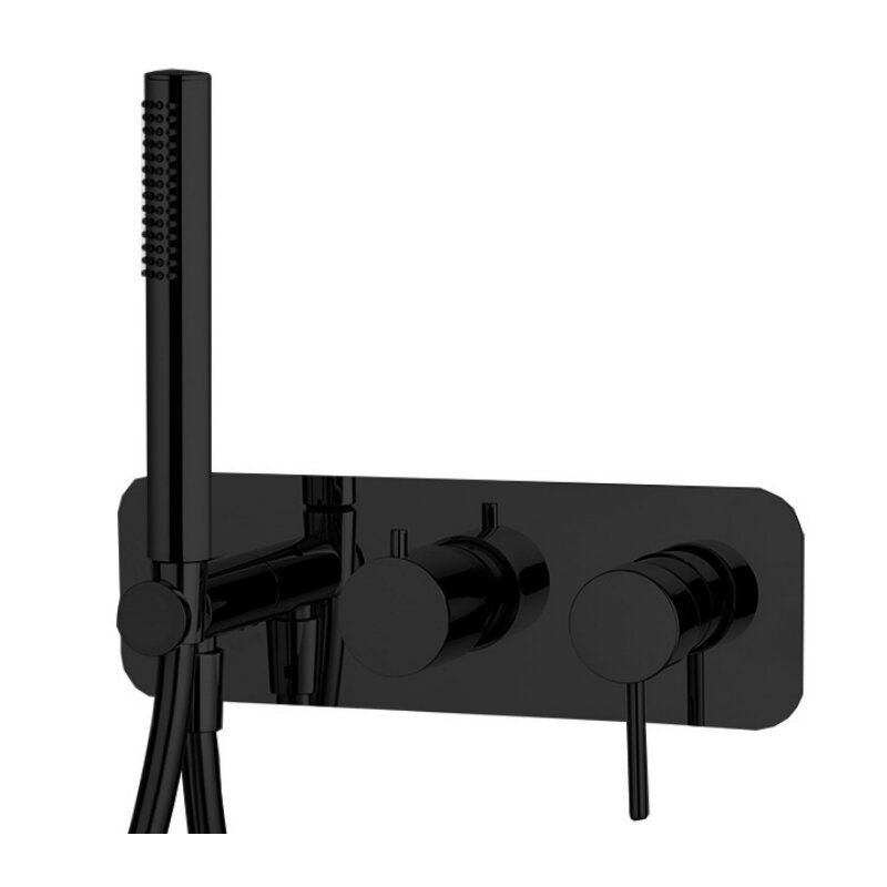 Изображение товара Смеситель Fima Carlo Frattini Spilllo Up F3049NX2NS для душа, черный матовый