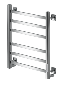 Изображение товара Электрический полотенцесушитель Ника Step-2 хром 40 на 60 см с таймером и 6 перекладинами