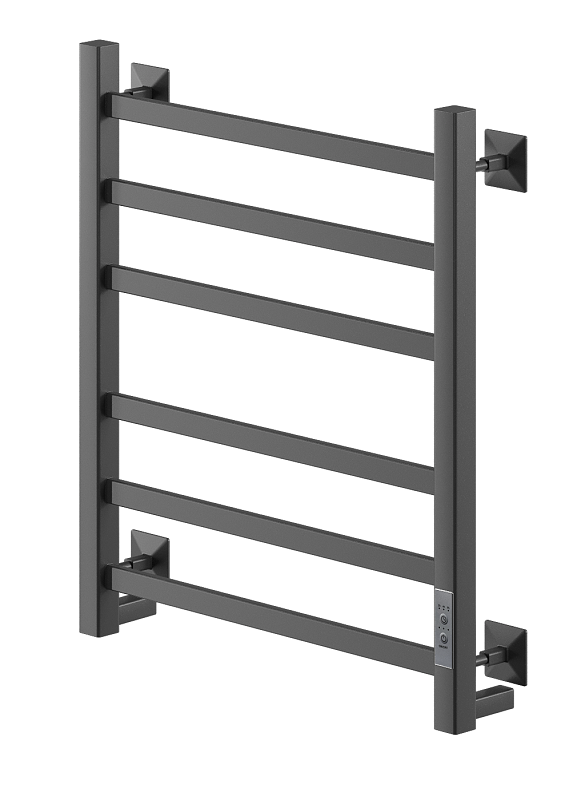 Изображение товара Ника STEP-2 40x60 см электрический полотенцесушитель черный матовый лесенка 254Вт