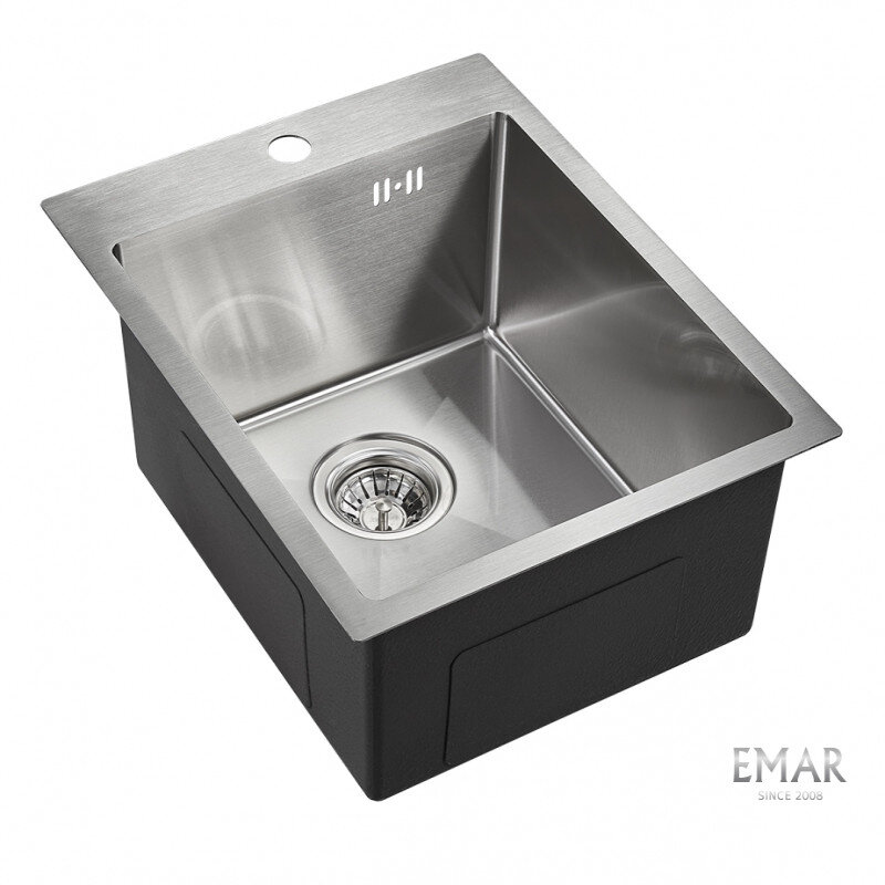 Изображение товара Мойка EMB-128A PVD Nano Satine 41 см нержавеющая сталь