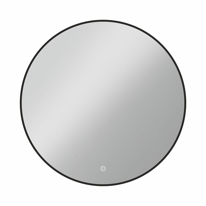 Изображение товара Зеркало Vincea 70х70 см с LED подсветкой и сенсорным выключателем, черная рама