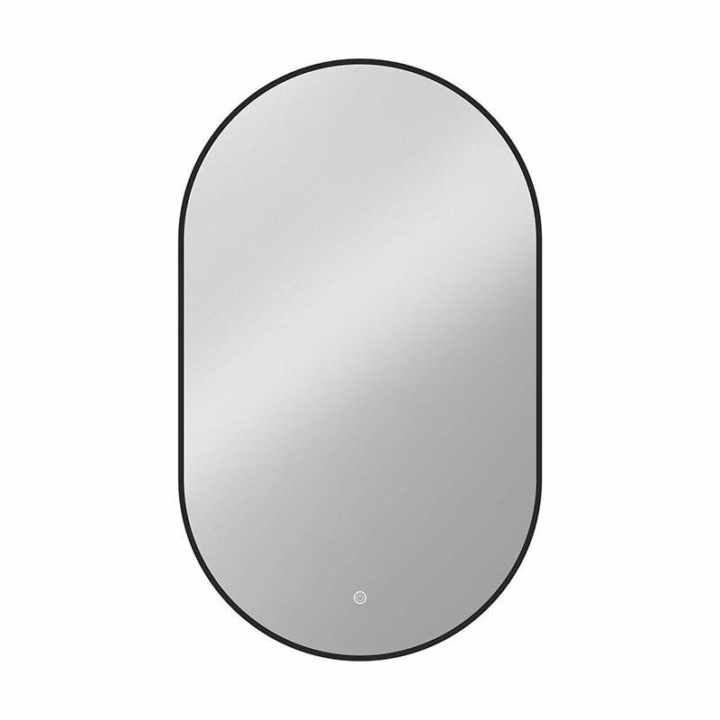 Изображение товара Зеркало Vincea 60х100 см LED с сенсорным выключателем и диммером черная рама