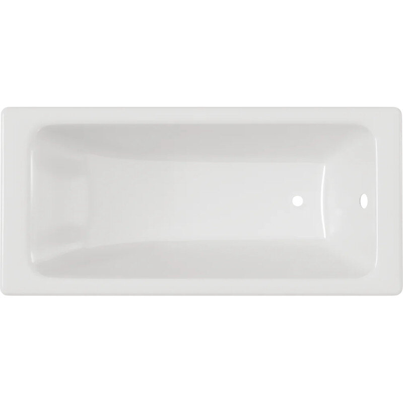 Изображение товара Чугунная ванна Diwo Суздаль, 160 x 70 см, с ножками, цвет белый, DS0010/D0017