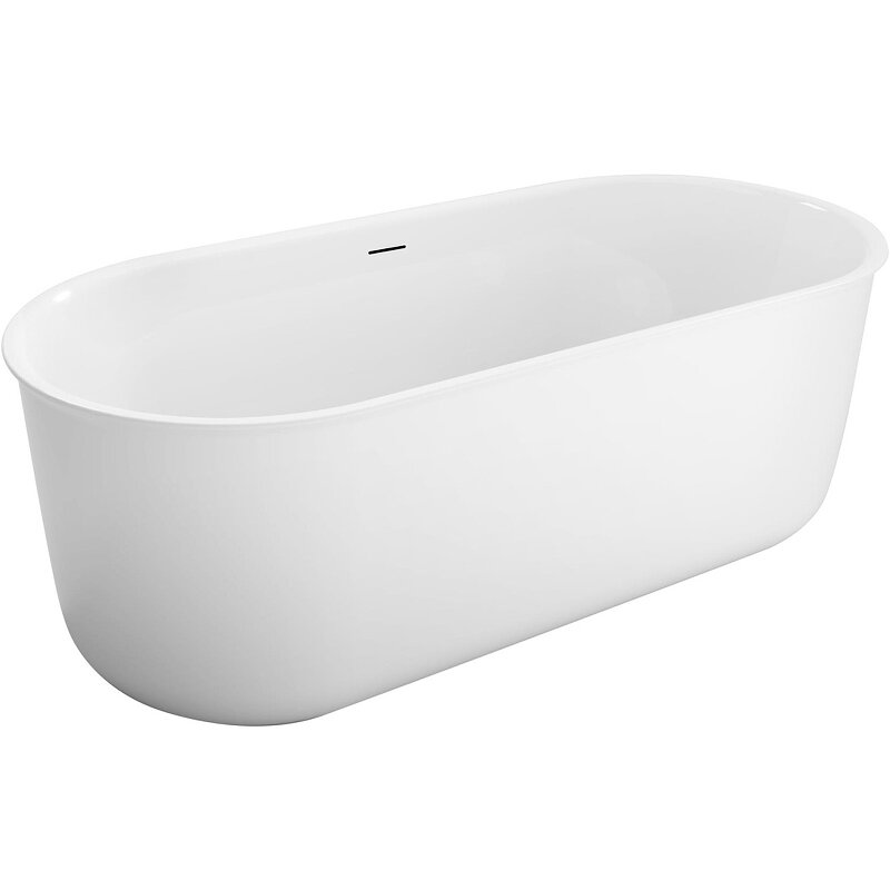 Изображение товара Акриловая ванна BelBagno 170x80 см, отдельно стоящая, овальная, белая