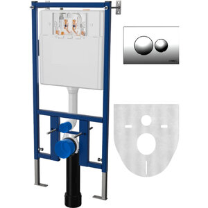 Изображение товара Инсталляция Diwo для унитаза 4501 с кнопкой смыва 7312 хром Россия