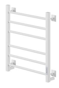 Изображение товара Полотенцесушитель электрический Ника Step-3, ширина 50 см, высота 60 см, диммер справа, белый матовый, STEP-3 60/50 бел мат U